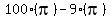 100(pi)-9(pi)