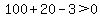 100+%2B+20+-+3+%3E+0