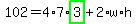102=4%2A7%2Ahighlight_green%28+3+%29%2B2%2Aw%2Ah