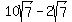 10sqrt%287%29-2sqrt%287%29