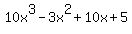 10x%5E3-3x%5E2%2B10x%2B5