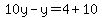 10y-y=4%2B10