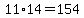 11%2A14+=+154
