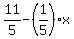 11%2F5-%281%2F5%29%2Ax