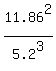 11.86%5E2%2F5.2%5E3