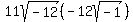 11sqrt(-12)(-12sqrt(-1))