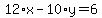 12*x-10*y=6