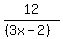 12%2F%28%283x-2%29%29