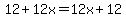 12+%2B12x=12x%2B12
