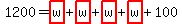 1200=highlight_red%28+w+%29%2Bhighlight_red%28+w+%29%2Bhighlight_red%28+w+%29%2Bhighlight_red%28+w+%29%2B100
