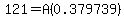 121=A(0.379739)