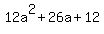 12a%5E2%2B26a%2B12