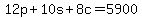 12p%2B10s%2B8c+=+5900