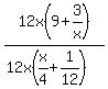 12x%289%2B3%2Fx%29%2F%2812x%28x%2F4%2B1%2F12%29%29