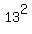 13%5E2