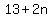 13+%2B+2n