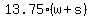 13.75%2A%28w%2Bs%29