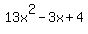 13x%5E2-3x%2B4