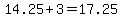 14.25%2B3=17.25