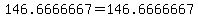 146.6666667=146.6666667