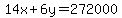 14x%2B6y=272000