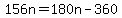 156n+=+180n+-+360