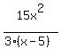 15x%5E2%2F%283%28x-5%29%29