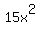 15x%5E2