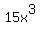 15x%5E3
