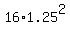 16%2A+1.25%5E2