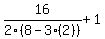 16%2F2%288-3%282%29%29%2B1