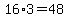 16+%2A+3=48