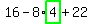 16-8%2Ahighlight_green%28+4+%29%2B22
