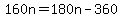160n+=+180n-360