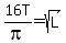 16T%2Fpi=sqrt%28L%29