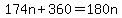 174n%2B360+=+180n