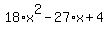 18*x^2-27*x+4