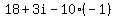 18%2B3i-10%28-1%29