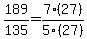 189%2F135+=+7%2827%29%2F5%2827%29