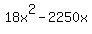 18x%5E2-2250x