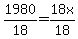 1980%2F18=18x%2F18