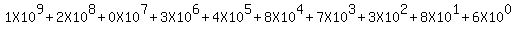 1X10%5E9+%2B+2X10%5E8%2B0X10%5E7%2B3X10%5E6%2B4X10%5E5%2B8X10%5E4%2B7X10%5E3%2B3X10%5E2%2B8X10%5E1%2B6X10%5E0