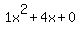 1x%5E2%2B4x%2B0