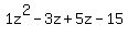 1z%5E2-3z%2B5z-15