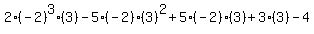 2%28-2%29%5E3%283%29-5%28-2%29%283%29%5E2%2B5%28-2%29%283%29%2B3%283%29-4
