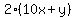 2%2810x%2By%29