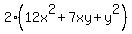 2(12x^2+7xy+y^2)