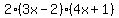 2%283x-2%29%284x%2B1%29