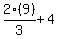 2%289%29%2F3+%2B+4
