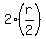 2(r/2)